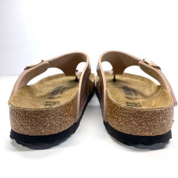 NWOT Birkenstock Sandals Women's Size 6-6.5 EU 37 Copper‎ Gizeh Birko Flor - Picture 6 of 11